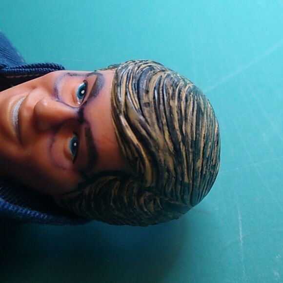 Vintage Mattel Toy 1968 Blue Eyes Vest purple label shorts ink mark  Face Hair - Picture 5 of 8